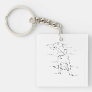 Porte-clefs Illustration de l'Amstaff