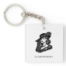 Illustration de mode Femme Glamour avec Chat