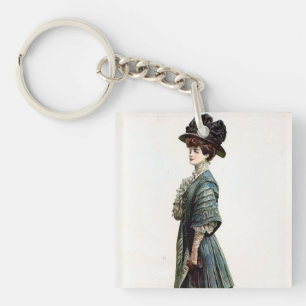 Porte-clefs Illustration de mode vintage glamour