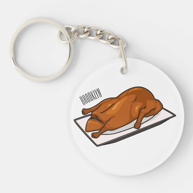 Porte-clefs Illustration de Peking duck (Devant)
