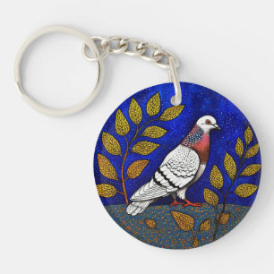 Porte-clefs Illustration de pigeon