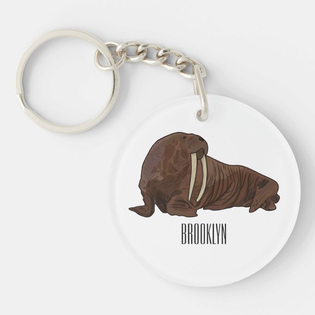 Porte-clefs Illustration de Walrus (Devant)