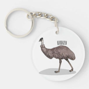 Porte-clefs Illustration d'Emu bird