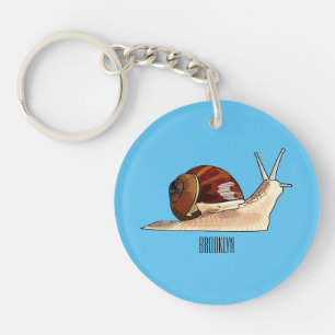 Porte-clefs Illustration d'escargot
