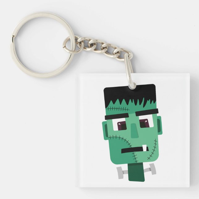 Porte-clefs Illustration du monstre de Frankenstein (Devant)