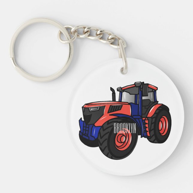Porte-clefs Illustration du tracteur (Devant)