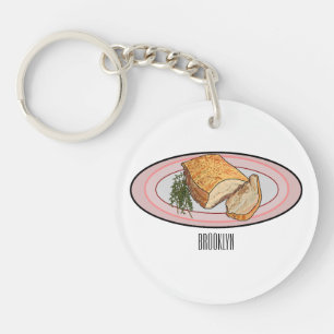 Porte-clefs Illustration du ventre de porc rôti