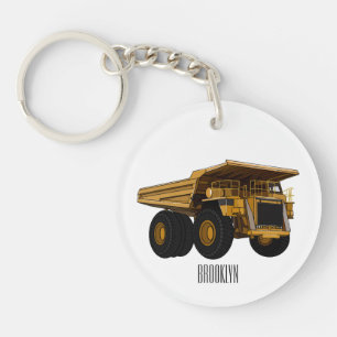 Porte-clefs Illustration d'un camion à grande échelle