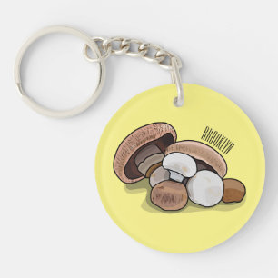 Porte-clefs Illustration d'un champignon