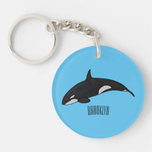 Porte-clefs Illustration d'une baleine tueuse