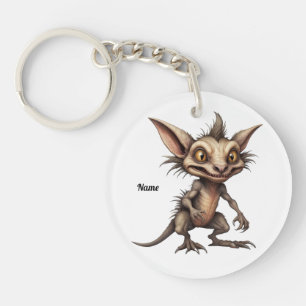 Porte-clefs Illustration hybride de Chupacabra Gremlin