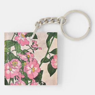 Porte-clefs Illustration Rose des Prairies