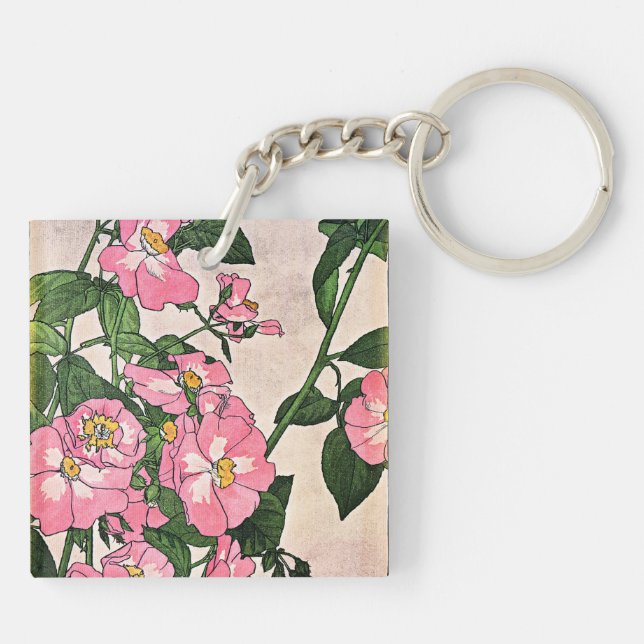Porte-clefs Illustration Rose des Prairies (Dos)