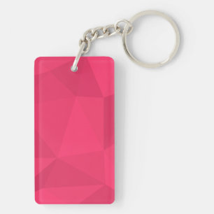 Porte-clefs Illustration triangle rose, cool, unique, tendance