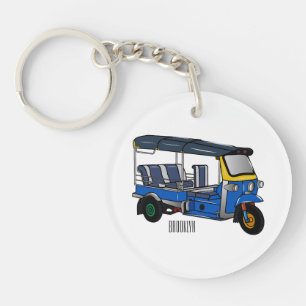 Porte-clefs Illustration Tuk tuk