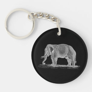 Porte-clefs Illustration vintage de 1800s d'objet superflu