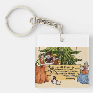 Porte-clefs Illustration vintage victorienne de chanteurs de N