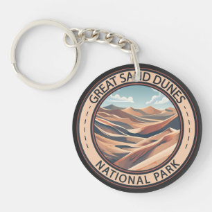 Porte-clefs Illustration Voyage dans le parc national des Grea