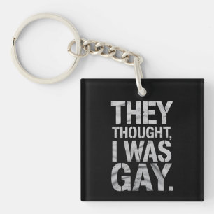 Porte-clefs Ils pensaient que j'étais gay, allié de la fierté 