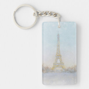 Porte-clefs Image de l'aquarelle   d'Eiffel Towe
