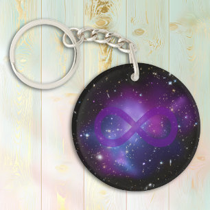 Porte-clefs Image d'espace violet