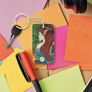 Porte-clefs Imaginaire d'elfe vert