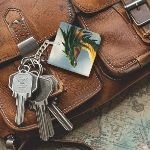 Porte-clefs Imaginaire Dragon Vert