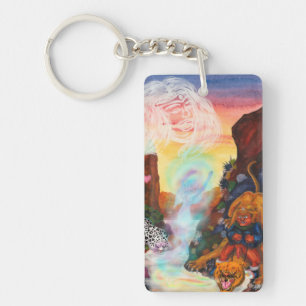 Porte-clefs Imaginaire Eros Lion Princesse Goddess Snow Leopar