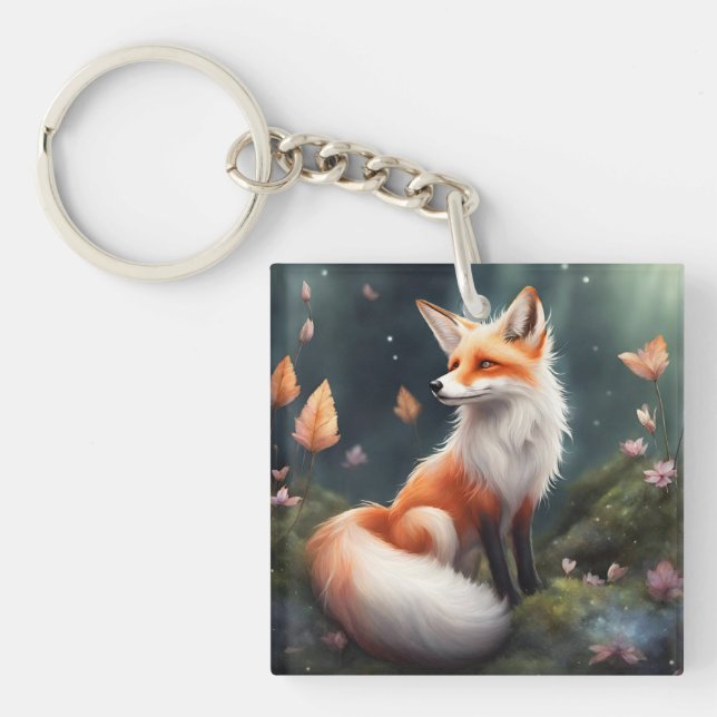 Porte-clefs Imaginaire Fox Nature Art (Devant)