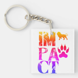 Porte-clefs Impact Lion Design - Bold Wildlife Art
