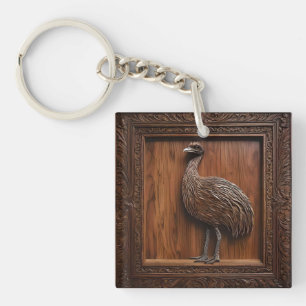 Porte-clefs Impression 3d Wood Australian Emu