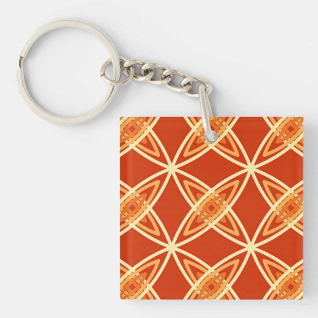 Porte-clefs Impression atomique moderne du milieu du siècle -  (Devant)
