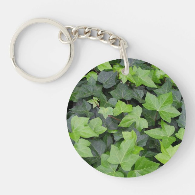Porte-clefs Impression botanique verte Ivy (Devant)