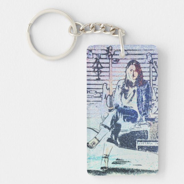 Porte-clefs Impression d'art musical (Devant)