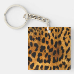 Porte-clefs Impression de fourrure Leopard