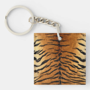 Porte-clefs Impression de la fourrure en bande de tigre