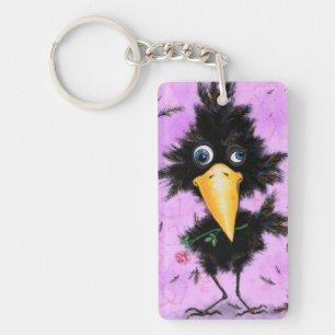 Porte-clefs In Love Crow - Gentleman - Ajouter votre photo / n