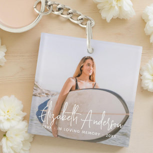 Porte-clefs In Love Memory Funérailles commémoratives Photo mo