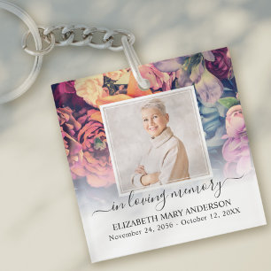 Porte-clefs In Love Memory Photo Moody Floral Memorial