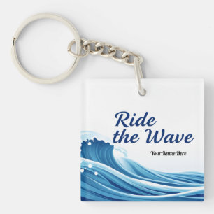 Porte-clefs Incroyable Ride The Wave Des Gens Forts
