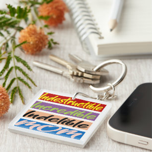 Porte-clefs Indestructible, Incroyable, Indébile Maman