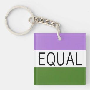 Porte-clefs Indicateur EQUAL Genderqueer