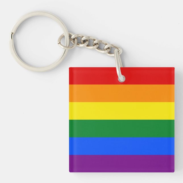 Porte-clefs Indicateur gay pride (Devant)