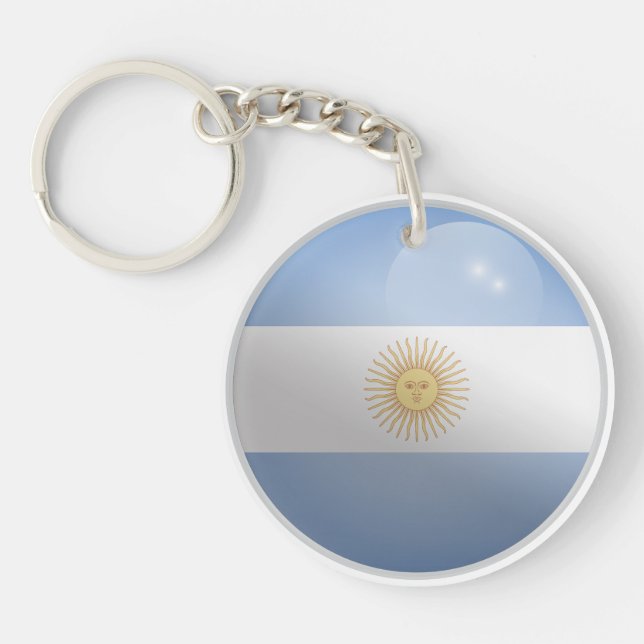 Porte-clefs Indicateur rond argentin (Devant)