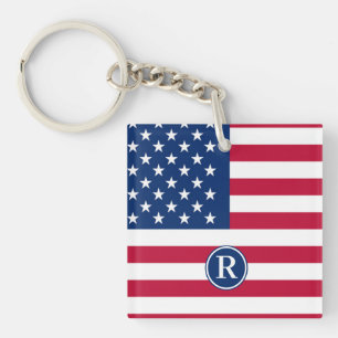 Porte-clefs Indicateur usa personnalisé