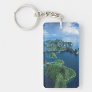 Porte-clefs Indonésie, Papouasie occidentale. Vue aérienne de