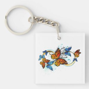 Porte-clefs Infinité de papillons monarques
