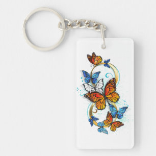 Porte-clefs Infinité de papillons monarques