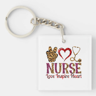Porte-clefs Infirmière Amour Inspirer Coeur - Infirmière Motiv