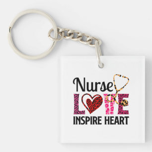 Porte-clefs Infirmière Amour Inspirer Coeur - Motivationnel Pa